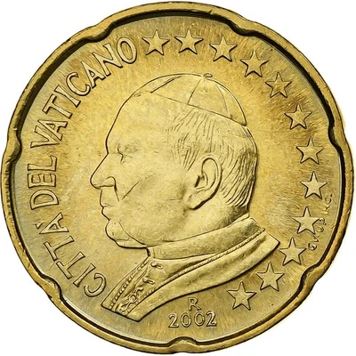 [#1284575] Vatican, Jean-Paul II, 20 Centimes, 2002, Rome, Nordic gold, MS, KM:3 - Image 1 of 2