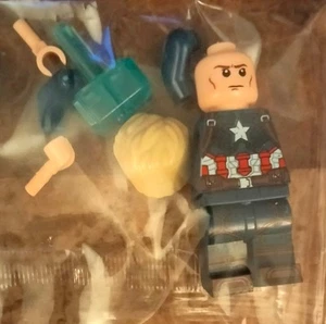Custom Lego Captain America Marvel Minifigure - Picture 1 of 1