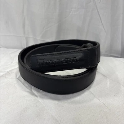 Cinturón con cierre de dos pasadores a presión talla 38-40 cuero genuino negro Foto 1 de 2