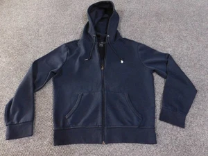 Polo Ralph Lauren felpa con cappuccio uomo piccola blu navy full zip performance pony logo atletica - Foto 1 di 14