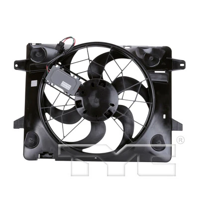 For 2003-2005 Lincoln Town Car 4.6L Dual Radiator and Condenser Fan Assembly TYC - Image 1 of 4