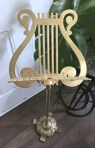 Amazing Vintage Solid Brass Music Stand - Picture 1 of 9