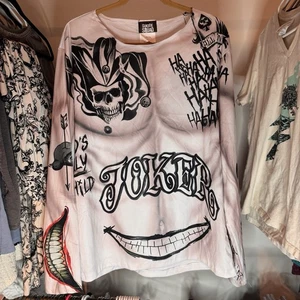 Suicide Squad Joker Tattoos 3D T-Shirt Long Short Sleeve Shirts Mens Size Large - Picture 1 of 9