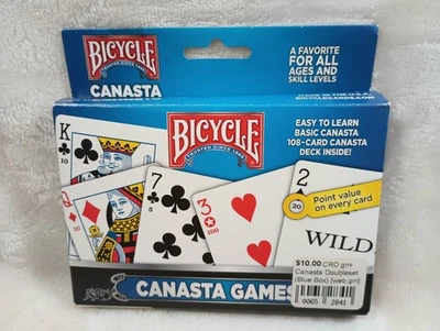Canasta NEW Sealed 2 Deck Bicycle Card Game Easy To Learn USA All Ages FAST Ship - Image 1 of 4