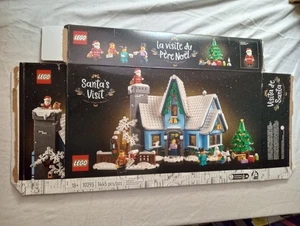 LEGO Icons 2021: Visita di Babbo Natale (10293) Set Ritirato~ - SOLO SCATOLA VUOTA - Foto 1 di 2