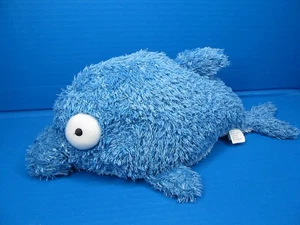 Rare HALLMARK FLIPFLOP Bottle Nose DOLPHIN No Sounds Blue Plush Stuffed Toy - Picture 1 of 6