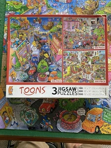 Ceaco TOONS 2010 Multi-Artista 3 Rompecabezas - 100, 300 y 500 Piezas Van Haasteren - Imagen 1 de 4