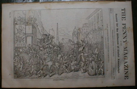 Italian Carnival at Rome 1835 Italy - Image 1 of 1