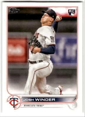 2022 Topps Update Josh Winder Rookie #US6 Minnesota Twins - Image 1 of 2