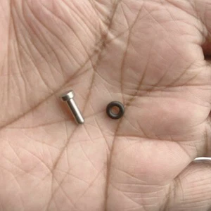 Surgical Steel 8 Gauge 10 mm Length with Rubber Band SEPTUM KEEPER. - Picture 1 of 3