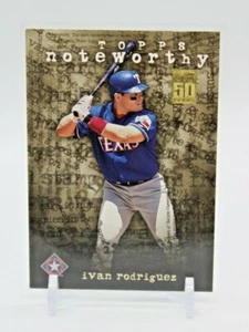TN14 IVAN RODRIGUEZ RANGERS - 2001 TOPPS - "NOTEWORTHY" INSERT - Picture 1 of 6