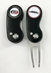 GOLF SWITCHBLADE NHL CAROLINA HURRICANES DIVOT REPARATURWERKZEUG + Ballmarker schwarz - Bild 1 von 1