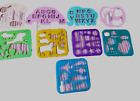 VTG LOT OF 5 Tuppertoys Stencils  PLUS 4 other stencils-alphabet,animals,shapes