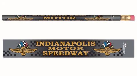 Indianapolis Motor Speedway Wood Pencil IMS Gold Wings Wheel Flags Brickyard Cover