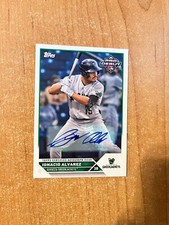 2023 Topps Pro Debut - Ignacio Alvarez - #PD-106 Base Card Auto BRAVES