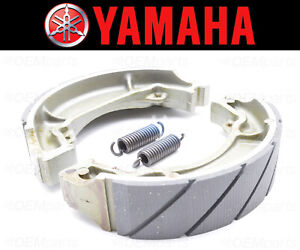 Set of (2) Yamaha Water Grooved REAR Brake Shoes and Springs #437-W2536-00-00