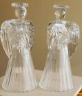 Crystal Angel Set of 2 Candleholders 7.25&quot; Tall 24% USA