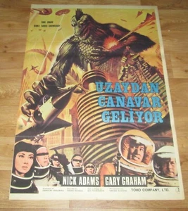 Invasion of Astro-Monster 1965 Godzilla Kaiju ORIGINAL 27x40 Filmplakat - Bild 1 von 9