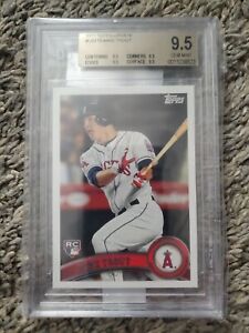 2011 Topps Update Mike Trout Rookie RC #US175 BGS 9.5 True Gem Quad Angels