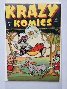 Krazy Komics 8 1942 Timely Comics Golden Age 10 Cent - Picture 1 of 11