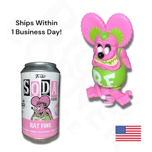 Funko Vinyl Soda: Rat Fink - PINK - Limited Edition Can /3500 & Figure /4200 - Picture 1 of 16
