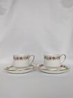 Two 2 Vintage Hm The Queen Paragon Belinda Tea Cup And Saucers Vgc C1960