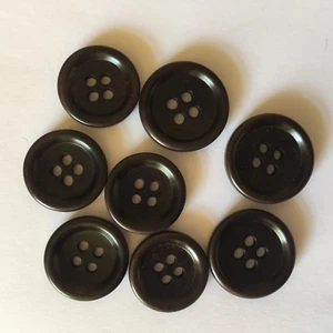 107 Designer Knöpfe Echt Steinnuss braun zwei Größen von Union Knopf  - Bild 1 von 1