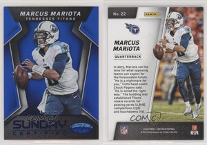 2016 Certified Sunday Certified Mirror Blue /50 Marcus Mariota #22