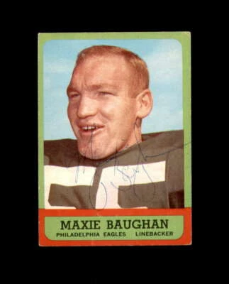Maxie Baughan Hand Signed 1963 Topps Philadelphia Eagles Autograph - Image 1 of 2