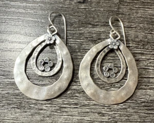 Didae Sterling Silver Earrings Marked 925 Israel 7.4 Grams - Picture 1 of 2
