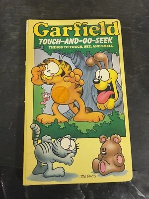 Vintage GARFIELD Touch and Go Seek Sensory Board Books FT5 Foto 1 de 2