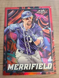 2022 Topps Fire Whit Merrifield Red Flame #21 Kansas City Royals SP - Picture 1 of 7