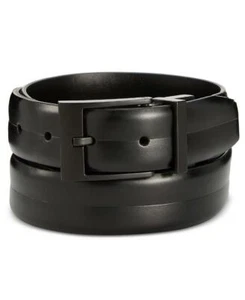 Kenneth Cole Reaction Men's Black Reversible Double Trapunto Dress Belt 38 tde05 - Picture 1 of 1