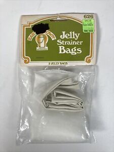 NEW NOS Earthgrown Jelly Strainer Bags #626 Vintage