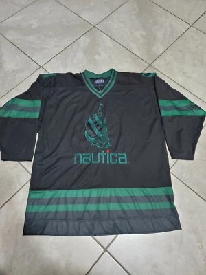 Camiseta deportiva de hockey Nautica vintage años 90 para hombre talla XL Foto 1 de 4