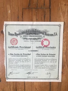BANCO HIPOTECARIO DE CREDITO TERRITORIAL MEXICANO (MEXIQUE) (Z1) - Picture 1 of 1