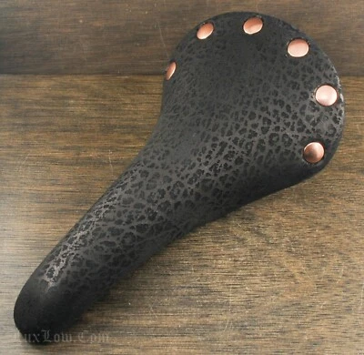 Vintage RoadBike Selle San Marco Girardi Regal SADDLE Leather Track Bicycle SEAT - Image 1 of 3