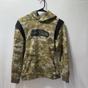 Seattle Seahawks Nike Salute to Services Hoodie Sweatshirt NFL Camo Youth large - Picture 1 of 9