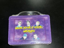 VTG 2000 Backstreet Boys Boy Band Winterland Purple Metal Lunchbox Tin Handle