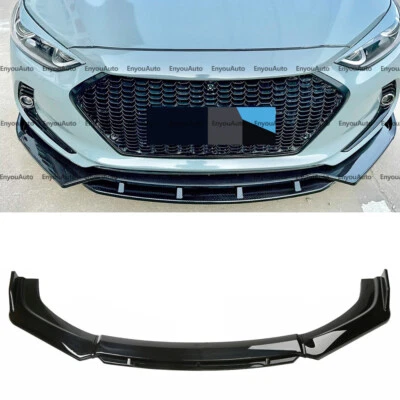 For Hyundai Elantra UNIVERSAL Front Bumper Lip Spoiler Splitter Glossy Black - Image 1 of 4