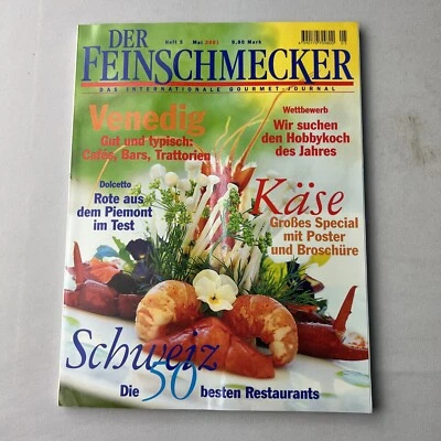 Der Feinschmecker German Cooking Magazine 2001 Gourmet Food Recipes Cooking - Image 1 of 4