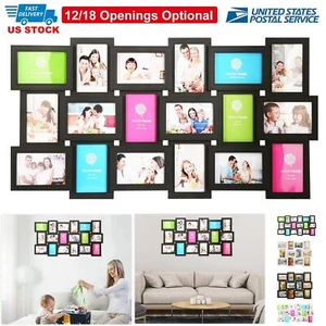 12/18 Photos Large Multi Picture Frame Collage Aperture Home Wall Decor Memories - Picture 1 of 37
