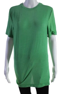 Lululemon Womens Striped Short Sleeves Crew Neck Pullover Tee Shirt Green Size 8 - Picture 1 of 4