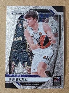 2024-25 Panini Prizm Euroleague Hugo Gonzalez Glitter #198 Real Madrid Celtics - Picture 1 of 2