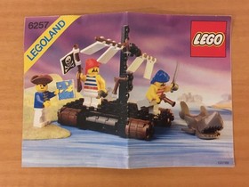 Lego 6257 Castaway's Raft Instructions
