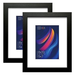 Picture Frame 8×10 Inch Display Picture 5x7 with Mat or 8×10 without Mat Set ... - Picture 1 of 7