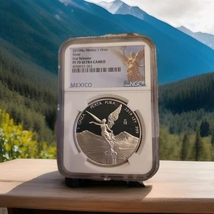 2019 Mo Mexico Libertad 1 Onza Silver First RELEASE NGC PF70 Mexico - Picture 1 of 2