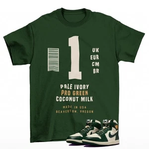 Camisa Etiqueta Zapatilla Verde a Juego Jordan 1 Alto OG Pro Verde FD2596-101 - Imagen 1 de 3