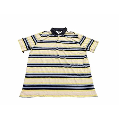 Nike Golf Para Hombres DRI FIT Negro Azul Blanco Rayas Polo Talla XL 520555-479 Foto 1 de 4