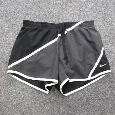 Pantalones Cortos para Correr Nike Dri-FIT XS Negro Blanco Borde Cremallera Bolsillo Ligeros Atléticos Foto 1 de 4